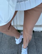 paçası taşlı eşofman altı camel