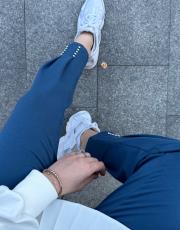 paçası taşlı eşofman altı lacivert 2