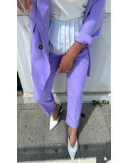 beli lastikli pantolon lila