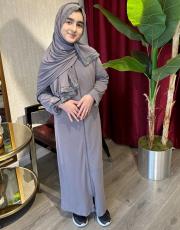 çocuk namaz elbisesi gri