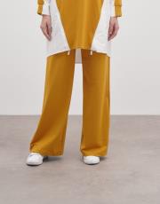 bianca bol paça eşofman altı hardal