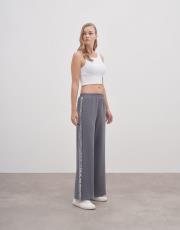 diana payet şeritli eşofman altı gri