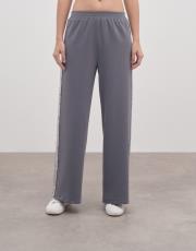 diana payet şeritli eşofman altı gri 2