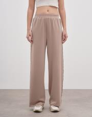 diana payet şeritli eşofman altı koyu vizon 2