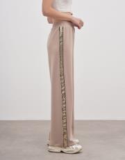 diana payet şeritli eşofman altı koyu vizon 3