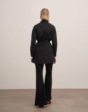 lopes nakışlı gömlek siyah 3