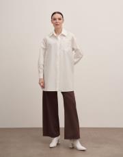 lopes nakışlı gömlek beyaz 2