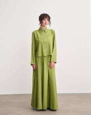 pique etekli takım yeşil