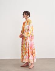 bella kolu büzgülü elbise  3