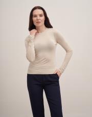 kolu büzgülü crop body bej 4