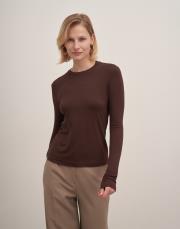 kolu büzgülü crop body kahve 2