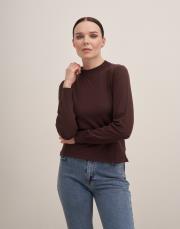 uzun kol triko bluz acı kahve 3