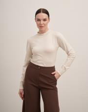 uzun kol triko bluz ekru