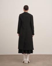 sador astarlı kuşaklı ceket siyah 4