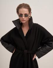 karo kapitone detay şardonlu kap siyah