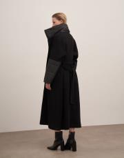 karo kapitone detay şardonlu kap siyah 4