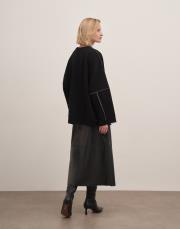 alesi maxi boy suni deri etek siyah 4