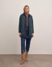 elena kot garnili ceket lacivert 2