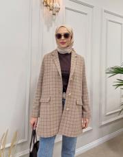 garry chanel astarlı tasarım ceket toprak 2