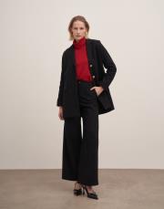 garry chanel astarlı tasarım pantolon siyah