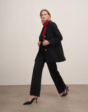 garry chanel astarlı tasarım pantolon siyah 2