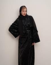 yafa tasarım abaya siyah