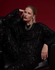 alexander pul payetli bağlamalı tasarım tunik siyah 2