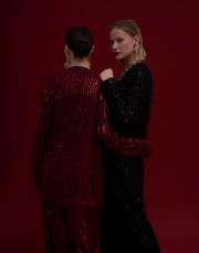 alexander pul payetli bağlamalı tasarım tunik bordo 2