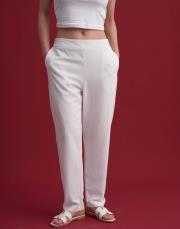 grace havuç paça pantolon beyaz