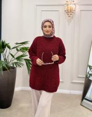 basic simli kazak kırmızı 2