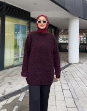 basic simli kazak mor