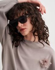 carina önü kısa basic tunik gri 3