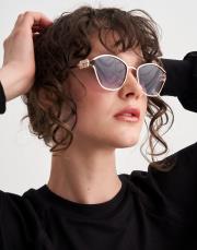 mi ihtal gold çerçeve güneş gözlüğü siyah