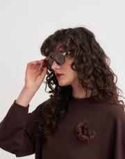 vh ithal leopar çerçeveli güneş gözlüğü kahve 5