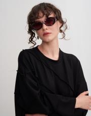 pr ithal kalın çerçeveli güneş gözlüğü mürdüm 3