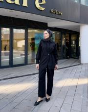 fiona canvas anvelop detay gömlek siyah 2