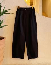 fiona canvas pantolon siyah