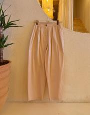 fiona canvas pantolon bej