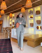 fiona canvas pantolon haki