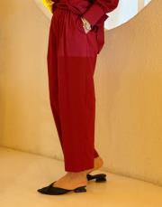 fiona canvas pantolon kırmızı 2