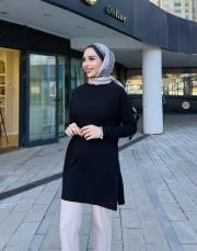 uzun kol basic içlik siyah