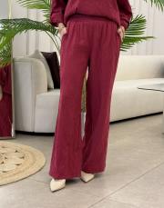 veronica pamuk crash bol paça pantolon kırmızı