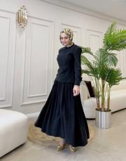 jayla tensel etek siyah 2