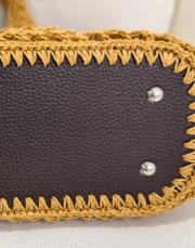 hand mate örme çanta camel 3