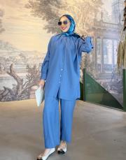 laura tensel gömlek mavi 3