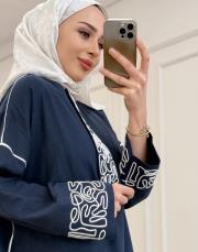 alessa keten uzun tunik lacivert 3