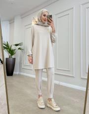 aleda basic sweat bej 2