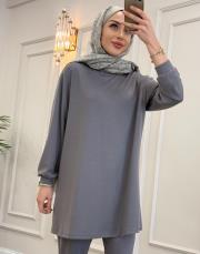 aleda basic sweat gri 3