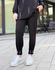 noppe inci detay eşofman altı siyah 4