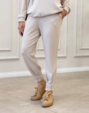 noppe inci detay eşofman altı bej